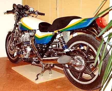 Serious street bike She started out life as a KZ900 but 